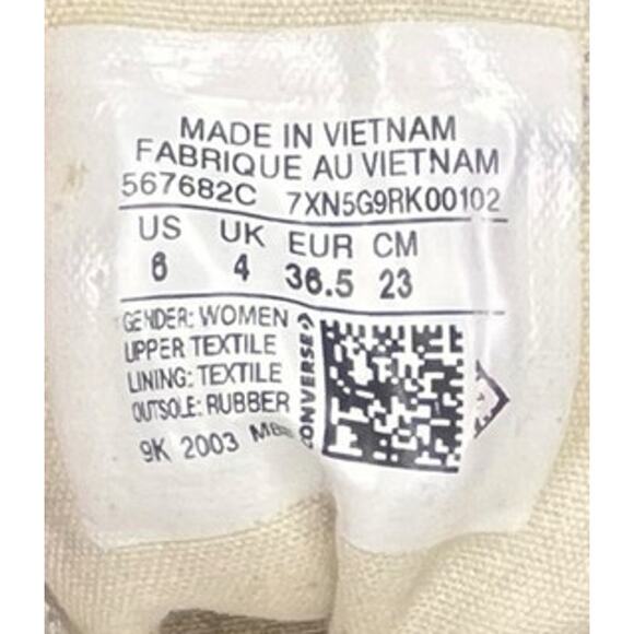 Converse All Star CTAS Platform Lift Sneakers Size W6 Blue White - Picture 6 of 6